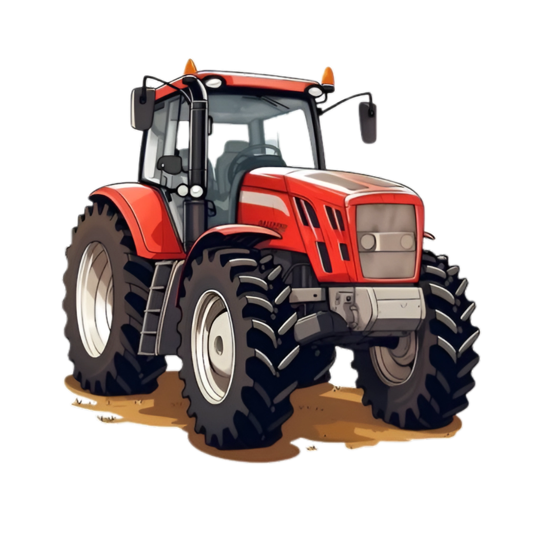 Красный трактор